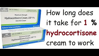 How long does it take for 1 hydrocortisone cream to work [upl. by Adnarb696]