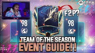 FULL F2P TOTS Event Guide and Breakdown 😲🔥 FIFAMobile S6 Ultimate TOTS Starters are NOT F2P [upl. by Hairabez657]