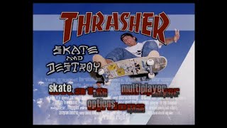 Thrasher Presents Skate and Destroy  Gameplay PS1 [upl. by Ilana]