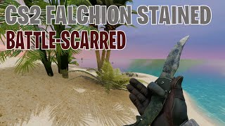 Falchion Knife Stained BattleScarred  CS2 Skin Showcase 362 [upl. by Diarmid394]