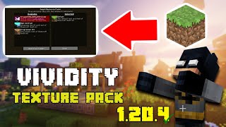 How To Download amp Install Vividity Texture Pack for Minecraft 1204 [upl. by Saihtam]