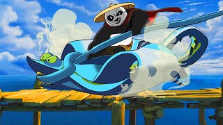 Po vs Stingray  Kung Fu Panda 4 2024 Villains Tailung Shen Kai amp Chameleon  Alternate Ending [upl. by Clem]