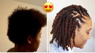 STARTING INSTANT LOCS WITH PERMANENT EXTENSIONS [upl. by Anirtruc634]