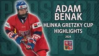 Adam Benák  2024 Hlinka Gretzky Cup Highlights [upl. by Yras905]