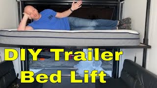 RV Toy Hauler bed lift DIY happijack alternative [upl. by Salazar13]