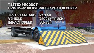 HRR HS 4100 CRASH TESTED HYDRAULIC ROAD BLOCKER [upl. by Ambros]