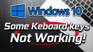 Fix Some Keys Not Working Laptop Keyboard  2024 [upl. by Stilla]