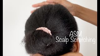 ASMR  4c Hair  Scalp Check  Scalp Scratching [upl. by Notnyw]