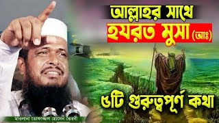 মূসা নবীর সাথে আল্লাহর কথা।TofazzalHossain Tofazzal hossain bhairavi  Bangla Waz [upl. by Atnuahs]