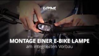 Lupine SL MiniMax Montage der EBikeBeleuchtung am Brose Drive S Mag SRAM Powertrain [upl. by Arikaahs932]