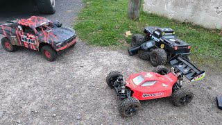 hobao vs2 roues piste vs maxx 4s passion modelisme potes amusement [upl. by Adnilram]