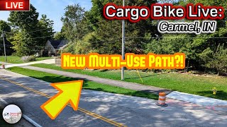 Cargo Bike Live New MultiUse Path in Carmel [upl. by Elatsyrk]