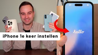 iPhone de eerste keer instellen 𝐇𝐨𝐞 𝐝𝐨𝐞 𝐣𝐞 𝐝𝐚𝐭 [upl. by Vanzant]