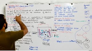 Electrolytic cell  Construction and working of Electrolytic cell  chemistry 9 chapter number 7 [upl. by Ephraim945]