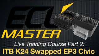 EMU Black Live Training Course Part 2 ITB K24 Swapped EP3 Civic  Evans Performance Academy [upl. by Annoda]