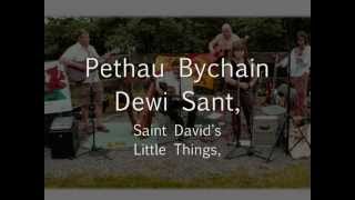 Pethau Bychain Dewi Sant  Bob Delyn ar Ebillion geiriau  lyrics [upl. by Sualkin]