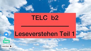 leseverstehen b2 Teil 15 [upl. by Anaira]