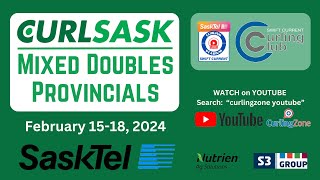 BukurakBukurak vs ThibaultRoss  Draw 1  Saskatchewan Mixed Doubles Curling Provincials 5 [upl. by Amiaj]