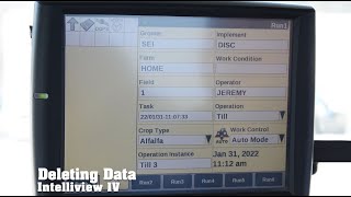 New Holland Intelliview IV Display  Deleting Data [upl. by Eiliah]