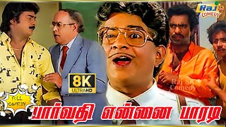 Parvathi Ennai Paradi Movie 8K Full Comedy  Saravanan  Sri Parvathi  Janagaraj  Raj 8k Comedy [upl. by Necyla926]