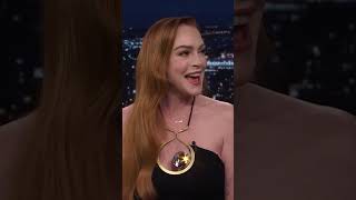 Lindsay Lohan on Getting Quizzed by Jamie Lee Curtis to Prove Her Identity [upl. by Giralda]