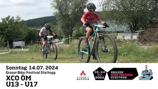 Grazer BikeFestival Stattegg ÖM Cross Country XCO U13 1472024 [upl. by Hephzipa]