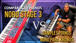 Comparação Pianos Nord Stage 3 Vs Samples Pianos Nord no Korg kronos nord [upl. by Drareg184]