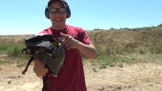 Czechoslovakian Steel Helmet Test Vs Bullets [upl. by Hesketh98]