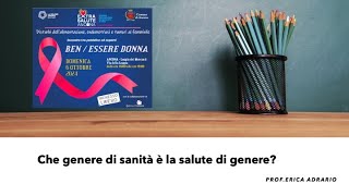 Che genere di sanità è la salute di genere [upl. by Haughay]