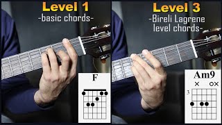 3 levels of Sunny chord progression [upl. by Nasya]