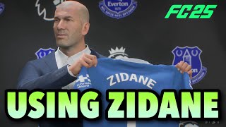 HOW TO USE ZIDANE AS A MANAGER IN FC 25 CAREER MODE [upl. by Pegeen]