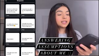 Answering your assumptions about me [upl. by River]