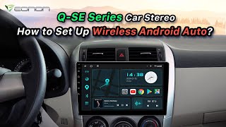 How to Set Up Wireless Android Auto  Eonon QSE Series Car Stereo [upl. by Jarrad]