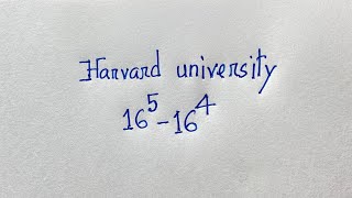 Harvard University Entrance Exams interviews maths tricks  Exponential Expression [upl. by Dotson]