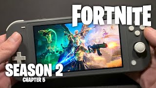 Fortnite CHAPTER 5 SEASON 2 on Nintendo Switch Lite 660 [upl. by Akinor11]