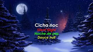 Cicha noc Silent Night  Noche de paz  Douce nuit  Polish song with Eng  Spa and Fr subtitles [upl. by Zach]