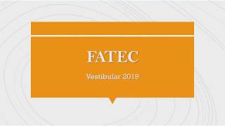 FATEC 2019  Multidisciplinares [upl. by Marybella]