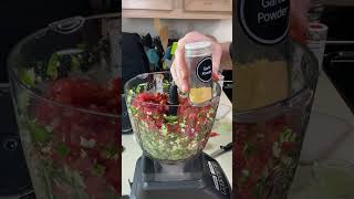 HOMEMADE SALSA WITH CANNED TOMATOES  Restaurant Style Shorts [upl. by Affay]