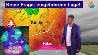 Wetterlage bleibt eingefahren nach kurzer Stabilisierung weiter wechselhaft im Mittelmeerraum heiß [upl. by Junno122]