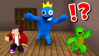 JJ and Mikey in RAINBOW FRIENDS ROBLOX CHALLENGE in Minecraft  Maizen Minecraft [upl. by Merriman785]