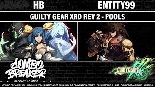 COMBO BREAKER 2024 POOLS  HB Dizzy vs Entity99 Sol  Guilty Gear Xrd REV 2 [upl. by Notsua]