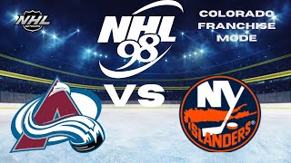 EA NHL 98 Colorado Avalanche Franchise Ep 8  NY ISLANDERS [upl. by Sidoma280]