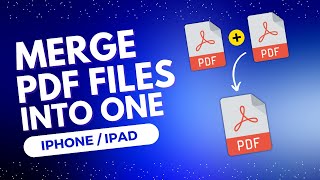 How To Merge Multiple PDF Files Into One PDF On iPhone Or iPad  Combine PDF Files On iPhone [upl. by Enyawad]