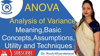 Anova  analysis of variance Basic concepts  Dr Ruchi Khandelwal [upl. by Erin348]