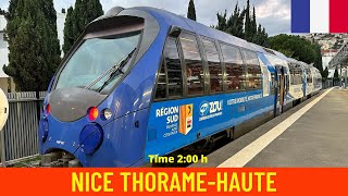 Cab Ride Nice to ThorameHaute Chemins de Fer de Provence France  train drivers view in 4K [upl. by Naffets853]