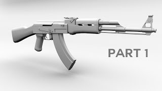 3D AK 47 Model tutorial Maya part 1 [upl. by Avitzur270]