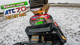 Arctic Cat Kitty Cat amp Honda ATC 70 2 Year Old POV [upl. by Gamaliel828]