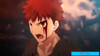 Fate Stay Night Unlimited Blade Works Shirou vs Archer AMV Through It All [upl. by Ellecram]