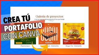 TUTORIAL Creando un Portafolio Digital con Canva [upl. by Ulphia]