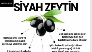 SİYAH ZEYTİNİN FAYDALARI DİYETİSYEN BESLENME UZMANI VE DİYET UZMANI METEHAN UYSAL [upl. by Wivinah]